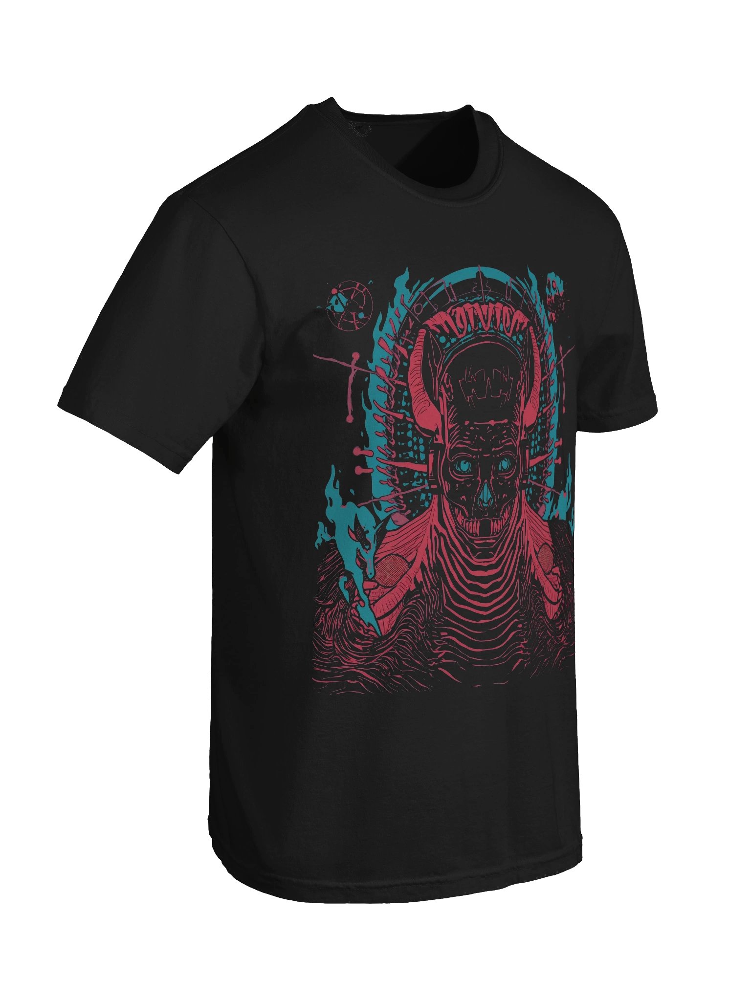 Neon Halo Demon Heavyweight T-Shirt product image (4)