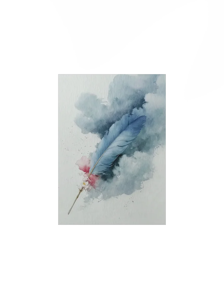 Powder Blue: Diagonal Blue Feather product image (1)