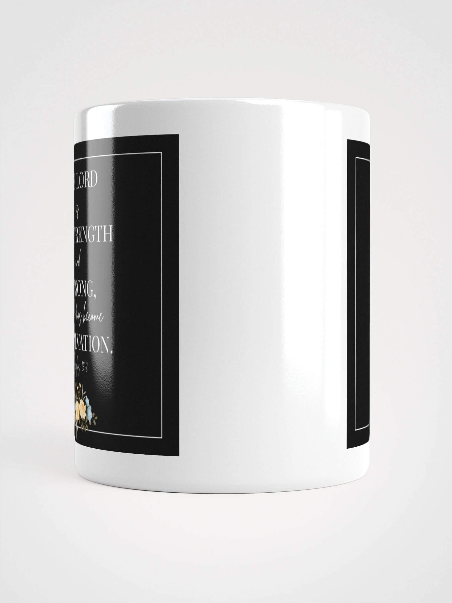 Exodus 15:2 Mug – Floral Design product image (2)