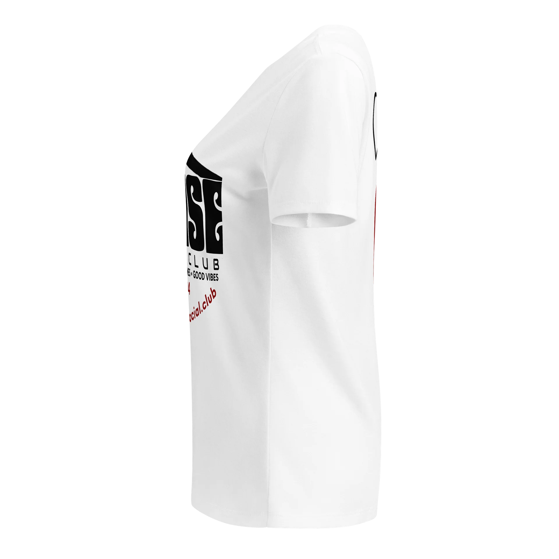 THE HOUSE Women’s V-Neck T-White product image (2)
