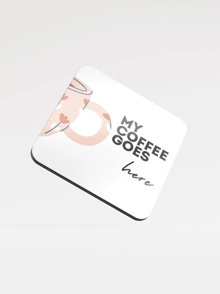 My Coffee Goes Here Cork Coaster Set product image (1)