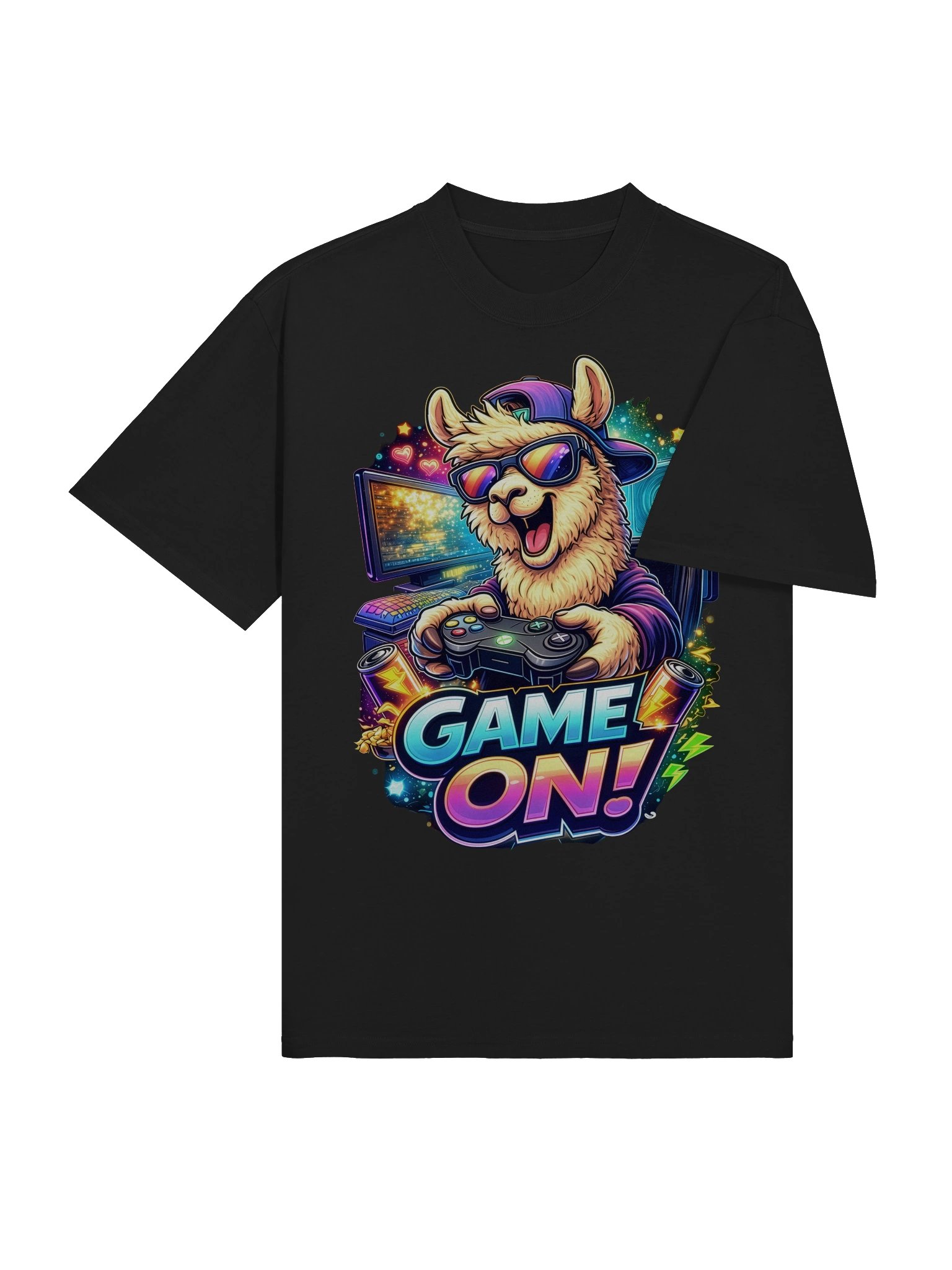 Game On, Llama — Magic Llama Gaming Club Tee product image (4)