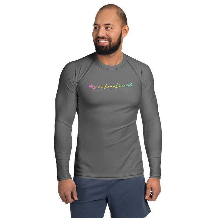 Vegas Low Limit Men's Rash Guard - Grey product image (1)