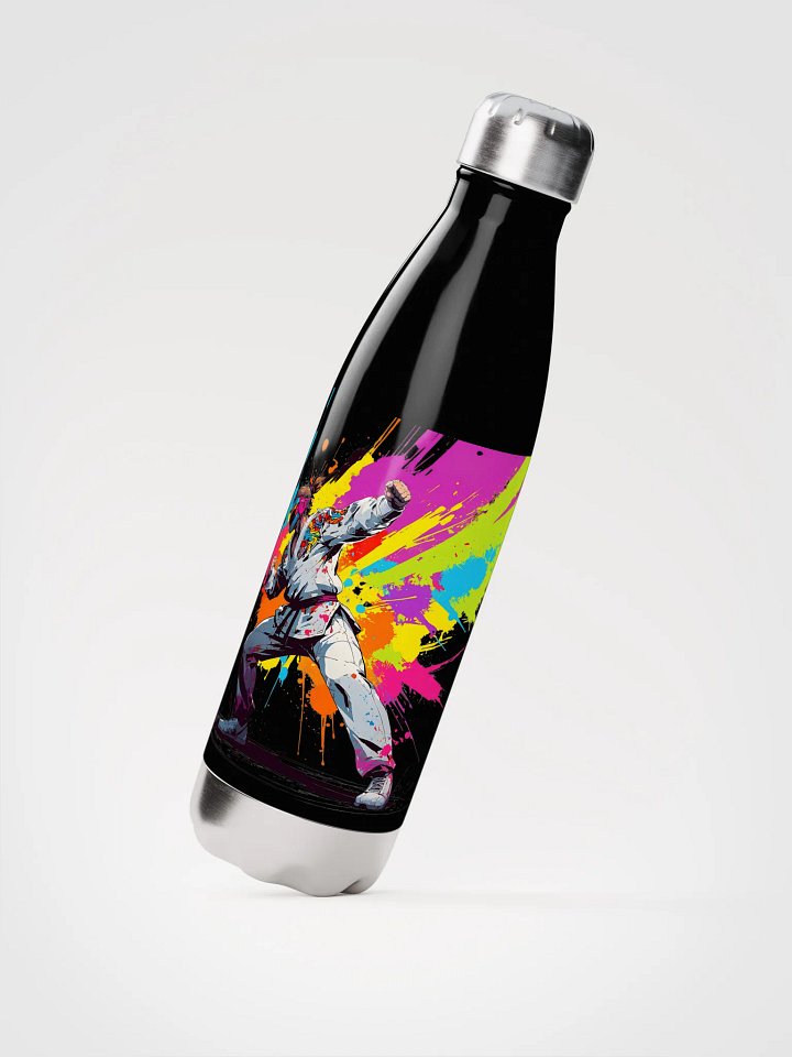 Stainless Steel Water Bottle ( D_0144_Color Kick Taekwondo Boy of the Streets ) product image (3)