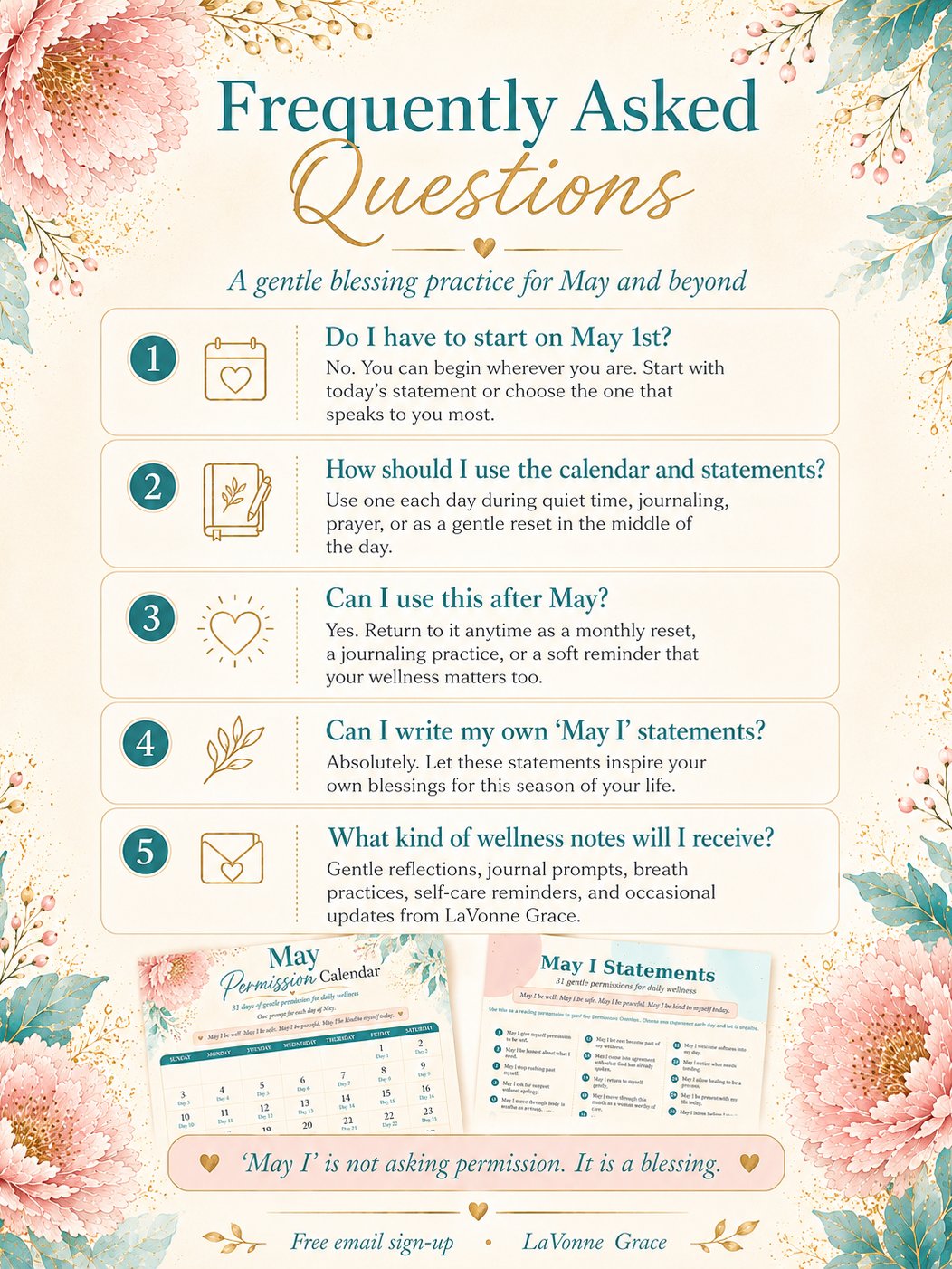 May Permission Calendar + May I Statements product image (2)