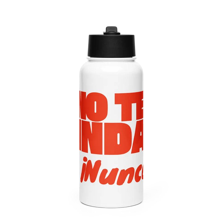 ¡No te rindas nunca! Stainless Steel Water Bottle product image (1)