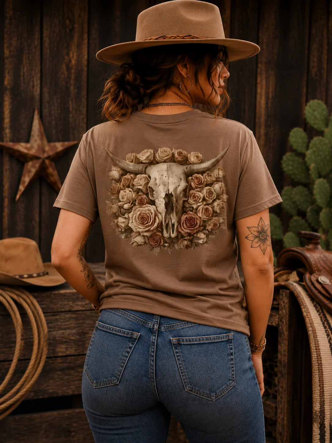 Western Skull Tee| Romantic Western Tee product image (1)