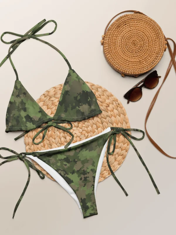 String Bikini Set-Woodland Camo product image (6)