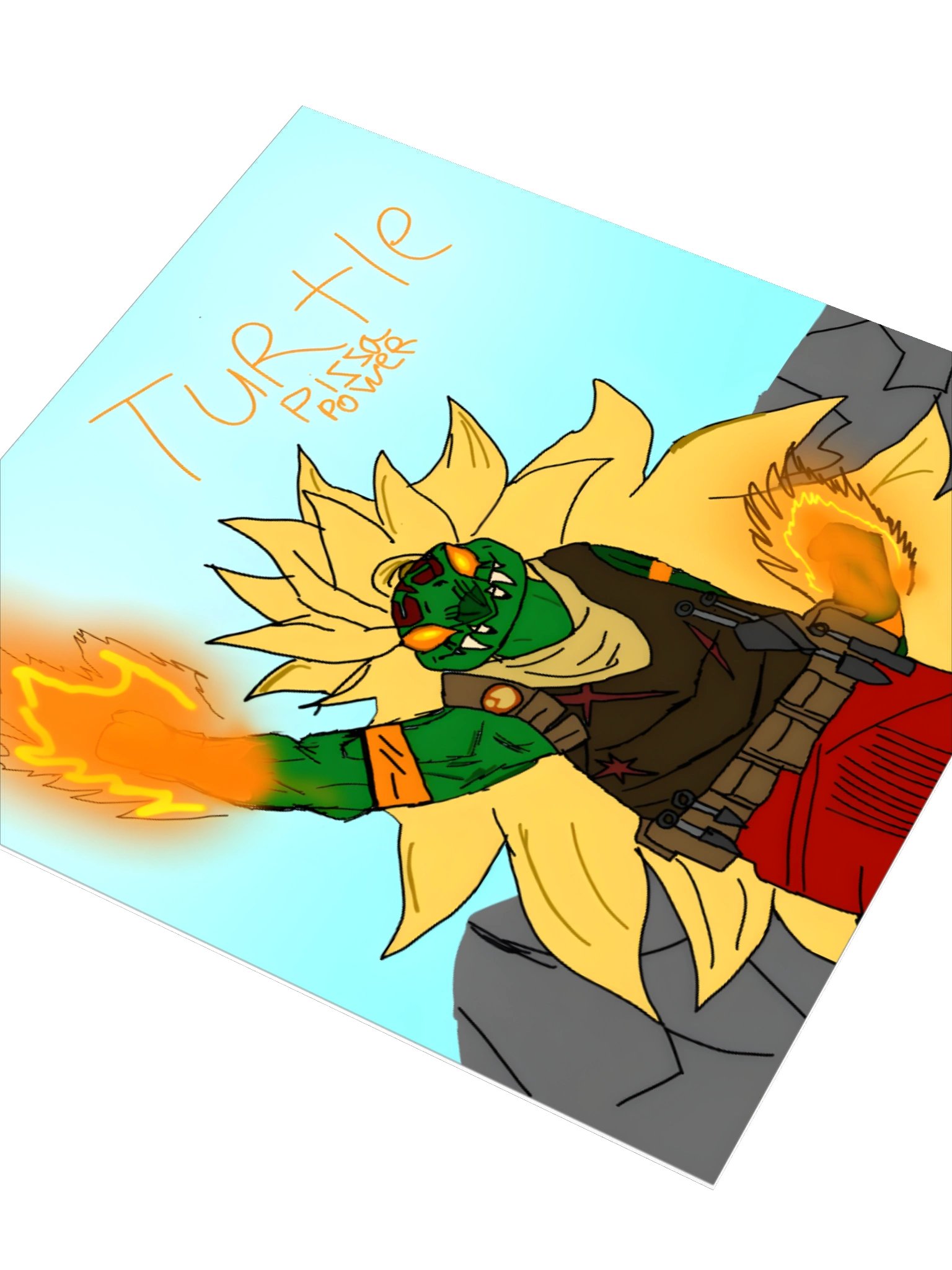Super Saiyan Turtle Sticker product image (7)