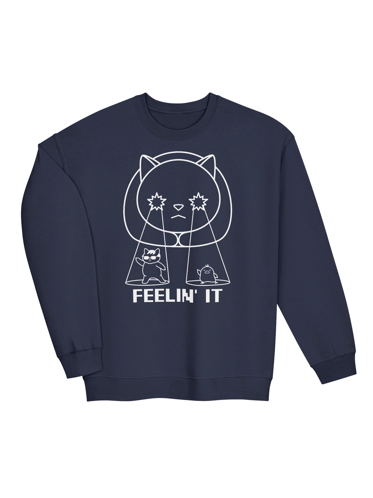 Goromi the Cat in Wig (Surreally Spotlighted Dancing) - Unisex Adult Sweatshirt product image (3)