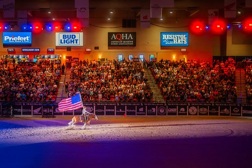 The sacred energy of the final night. A prayer, a flag, the national anthem, and thousands standing united with hats and hand...