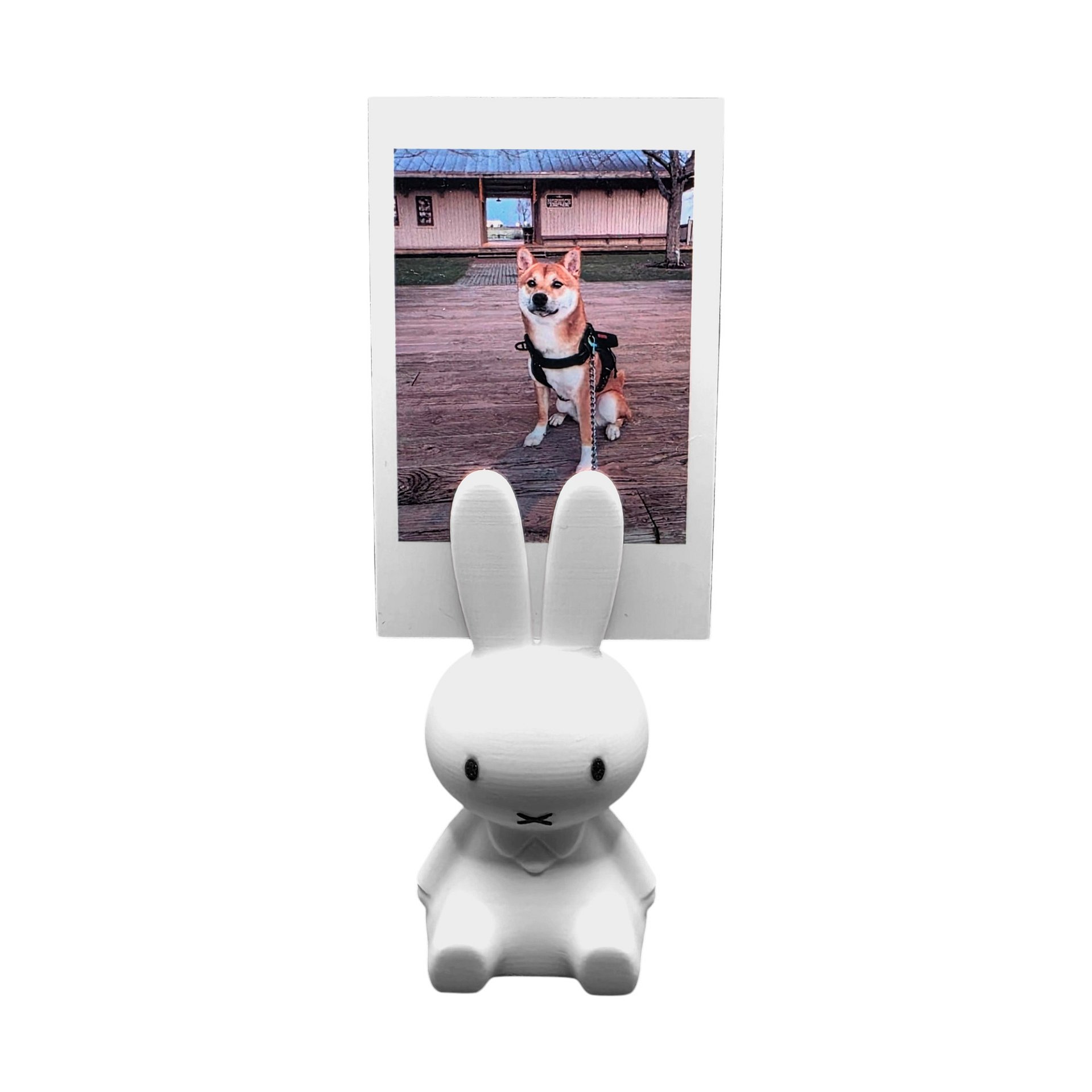Cute Bunny Desk Photo Holder – Polaroid & Card Display Stand product image (6)