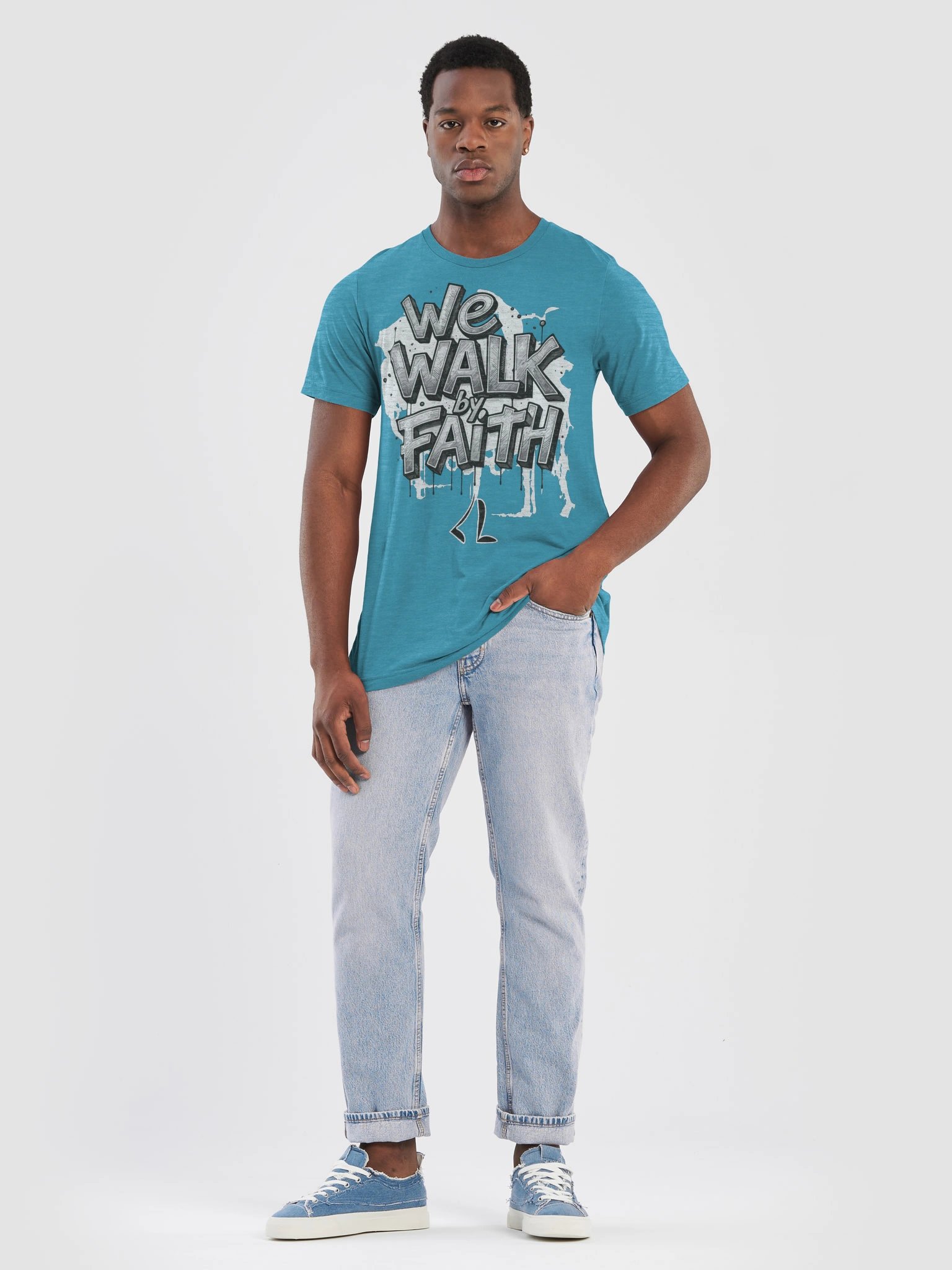 We Walk by Faith T-shirt product image (9)
