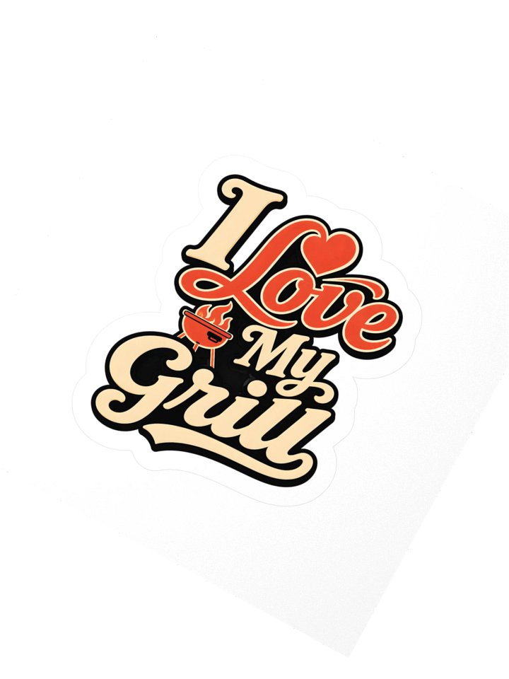 I Love My Grill Sticker product image (2)