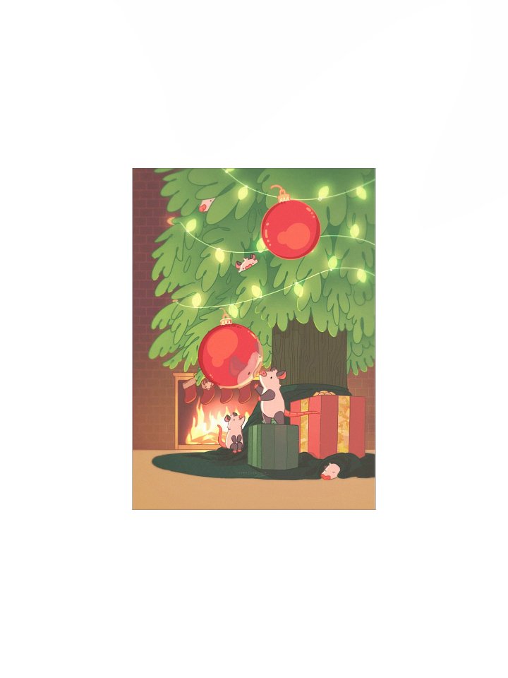 December Night Possum Print product image (2)