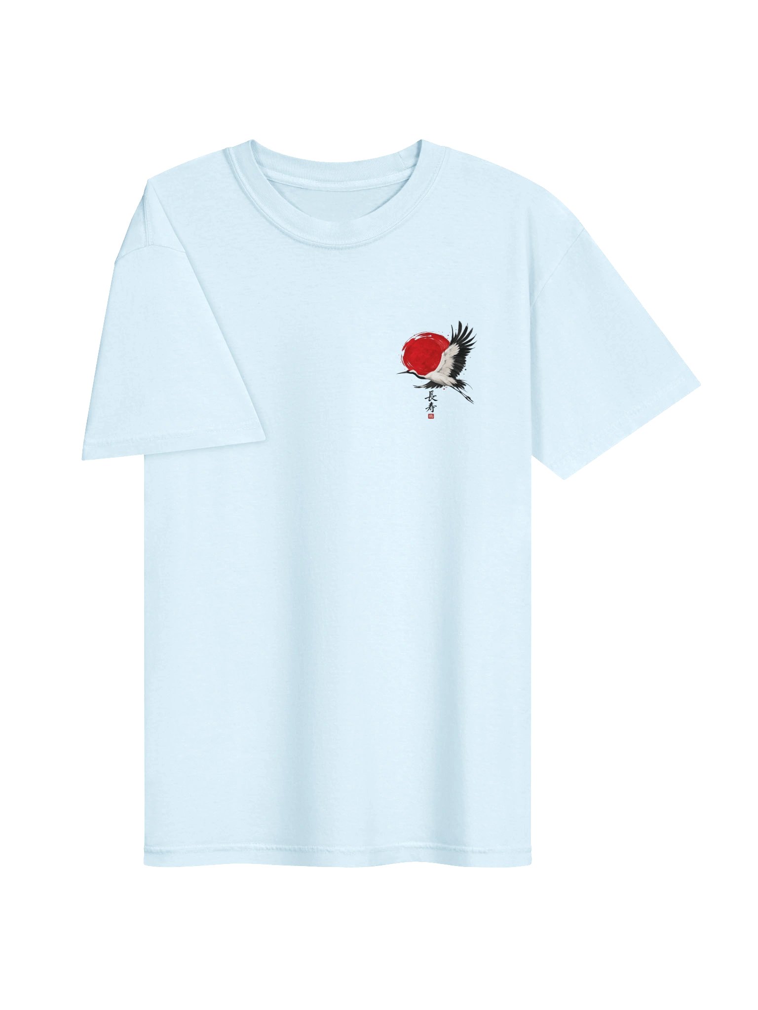 Japanese Crane & Cherry Blossom T-Shirt | Aesthetic Tee product image (5)