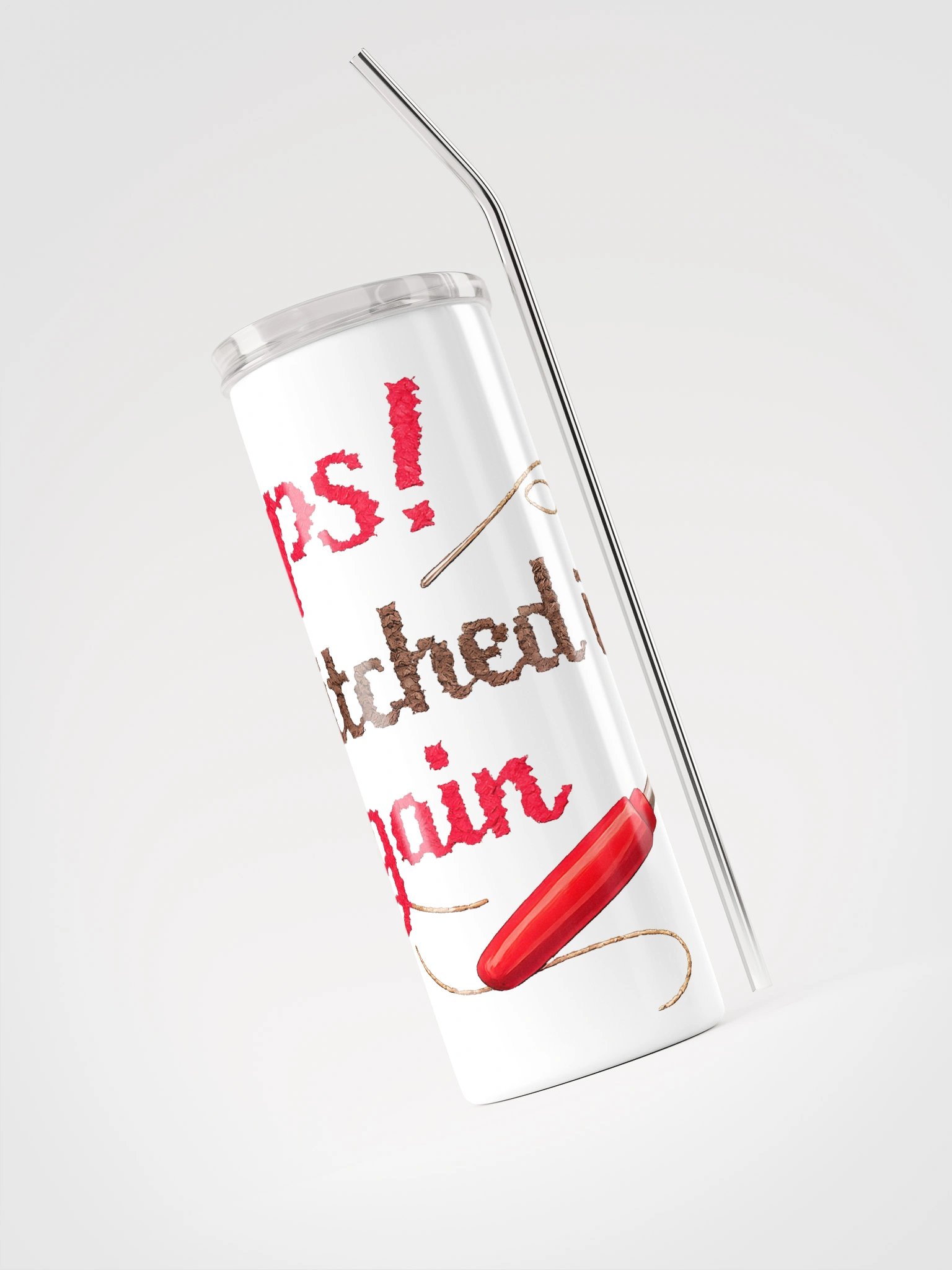 Oops I stitched it again Stainless Steel Tumbler product image (3)