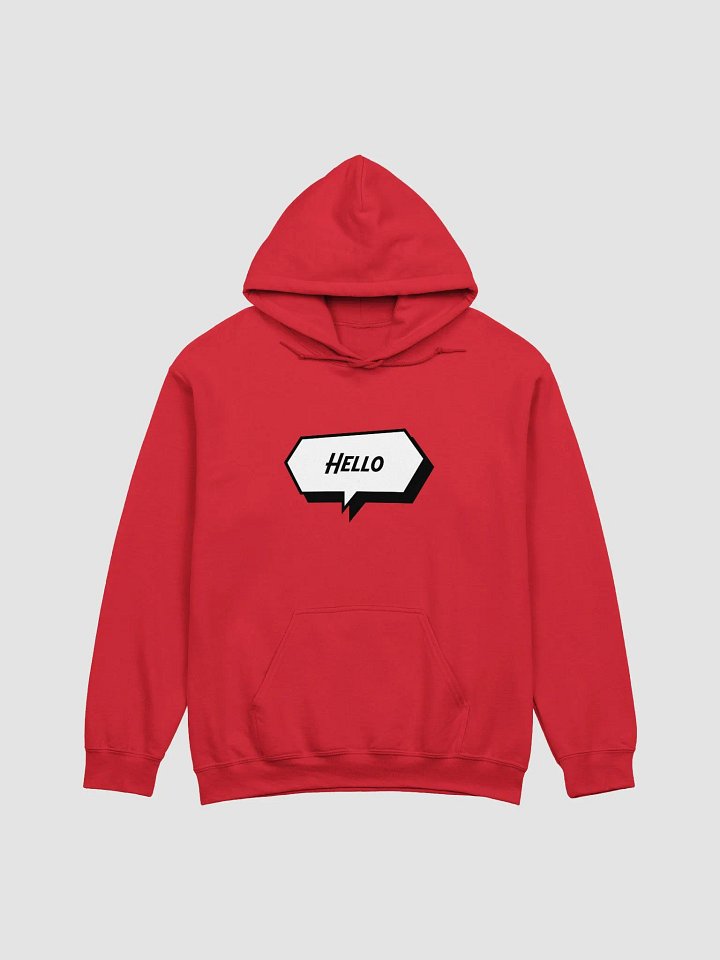 Hello Speech Bubble Gildan Hoodie product image (3)