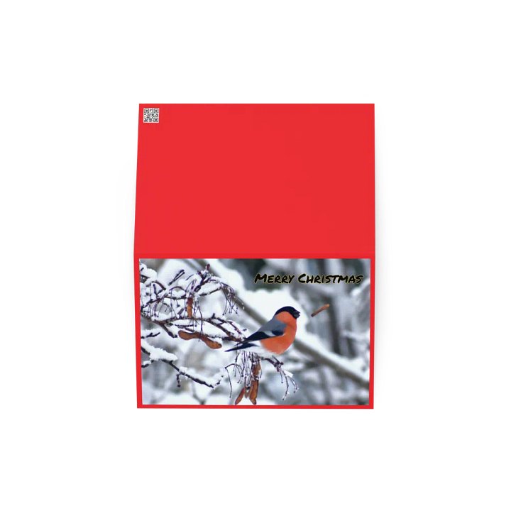 Greeting card: Bullfinch Eating In Snow product image (2)