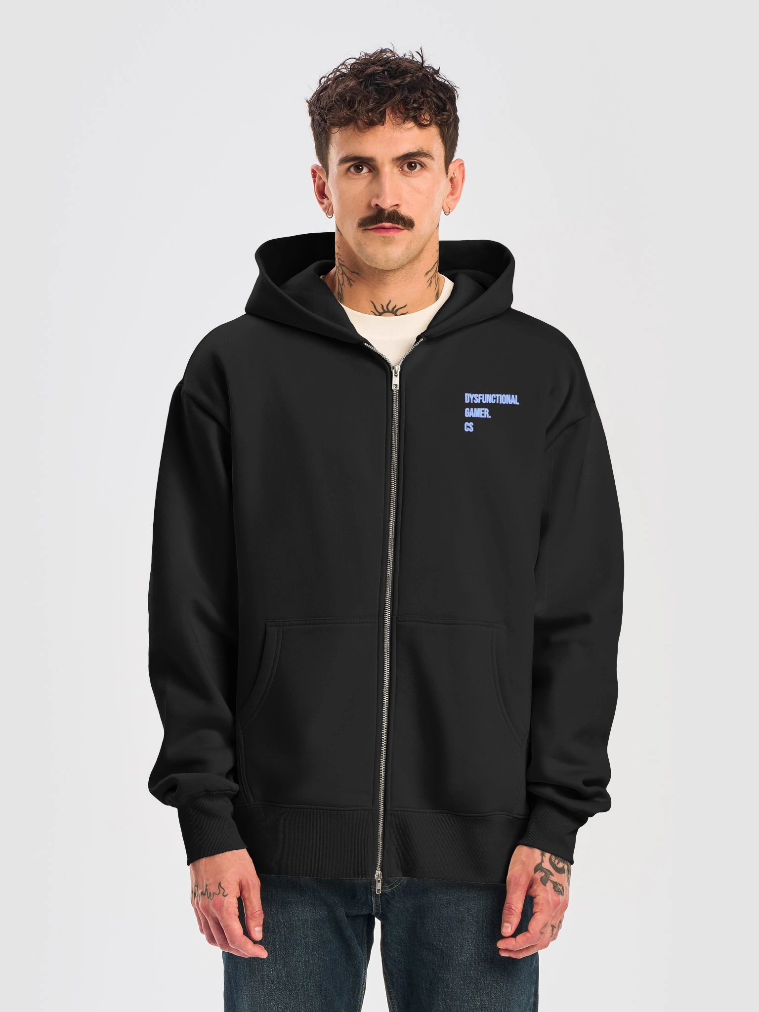 Dysfunctional Gamer, CS Oversized Zip Up Hoodie product image (9)