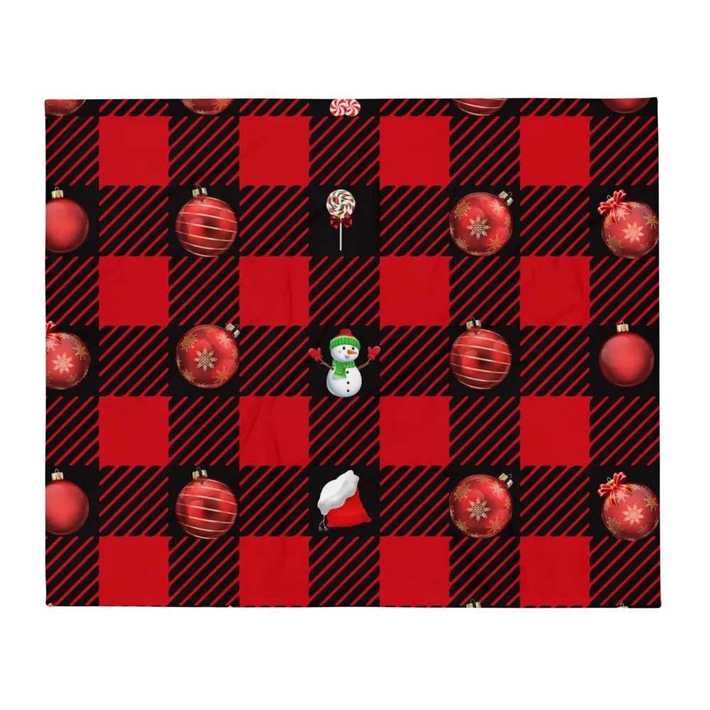 Christmas Trinkets In A Pattern Design Blanket product image (2)