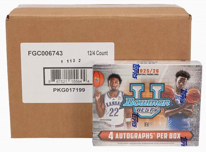 FULL CASE YouTube Break: 2025-26 Bowman U Best Hobby product image (1)