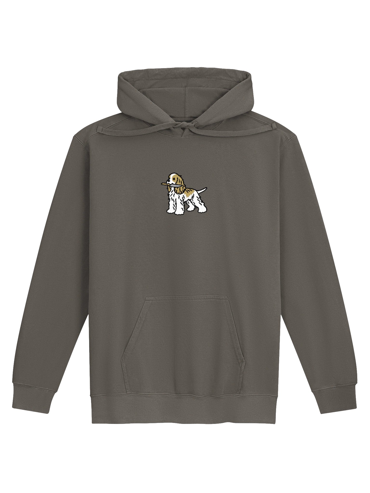 Funny Chibi-Style American Cocker Spaniel(Parti, Tan) Embroidered Premium Hoodie product image (2)