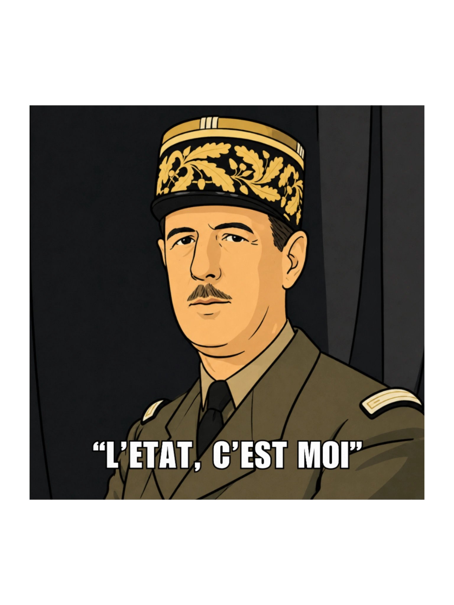 L'etat c'est moi - Charles De Gaulle (Sticker) product image (2)