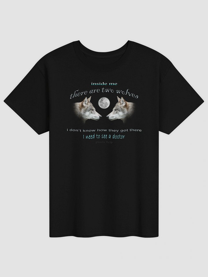 There are two wolves inside me T-shirt product image (1)