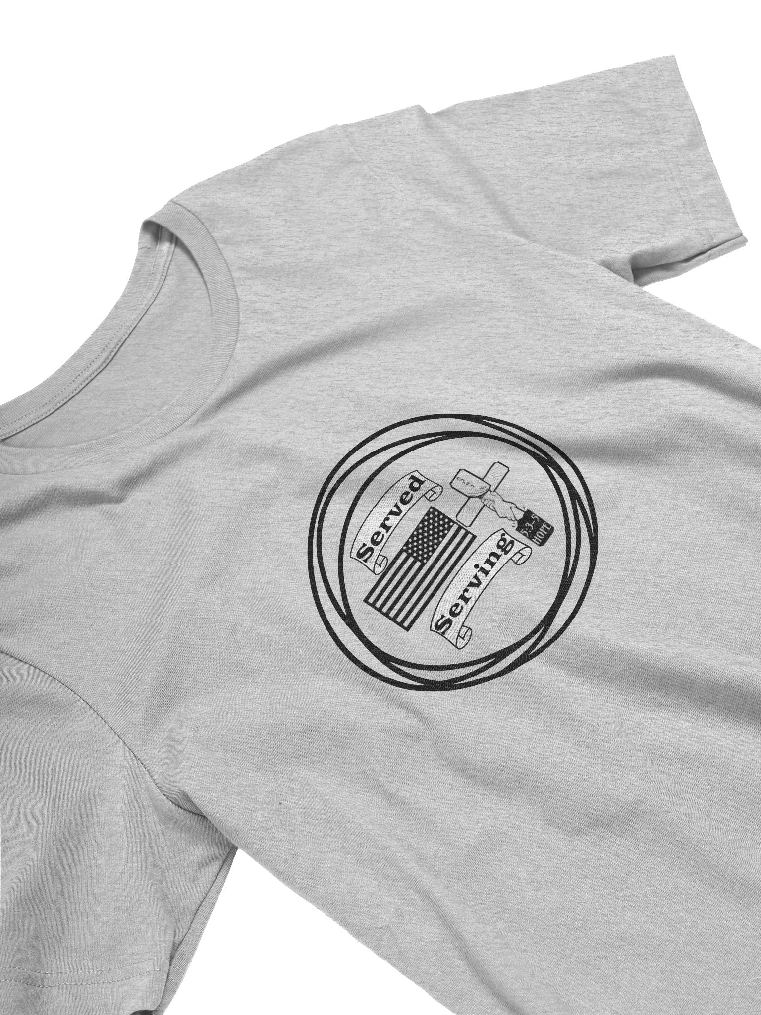 Served/Serving (front/back short sleeve tee) product image (3)