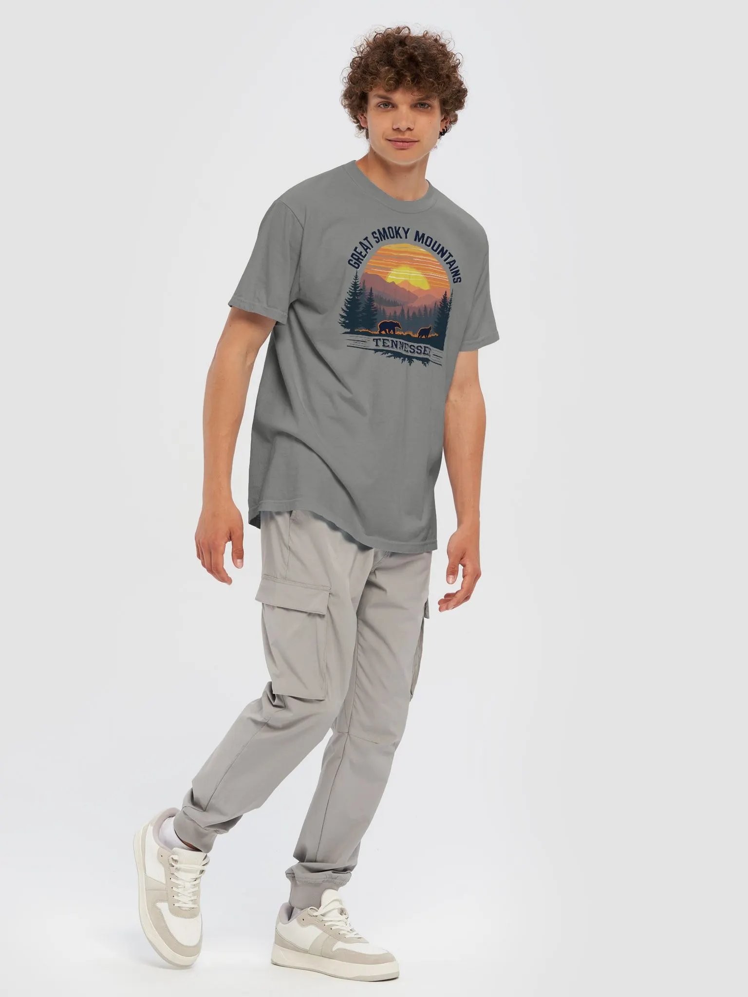 Smoky Mountain Sunset Bears Tee product image (20)
