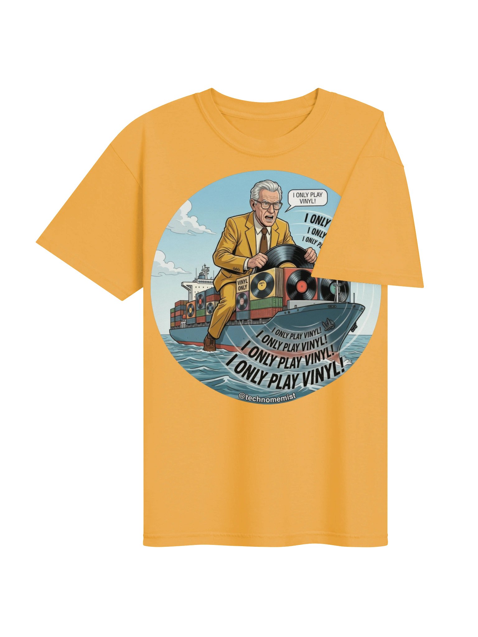 I Only Play Vinyl! Double Sided Shirt product image (5)
