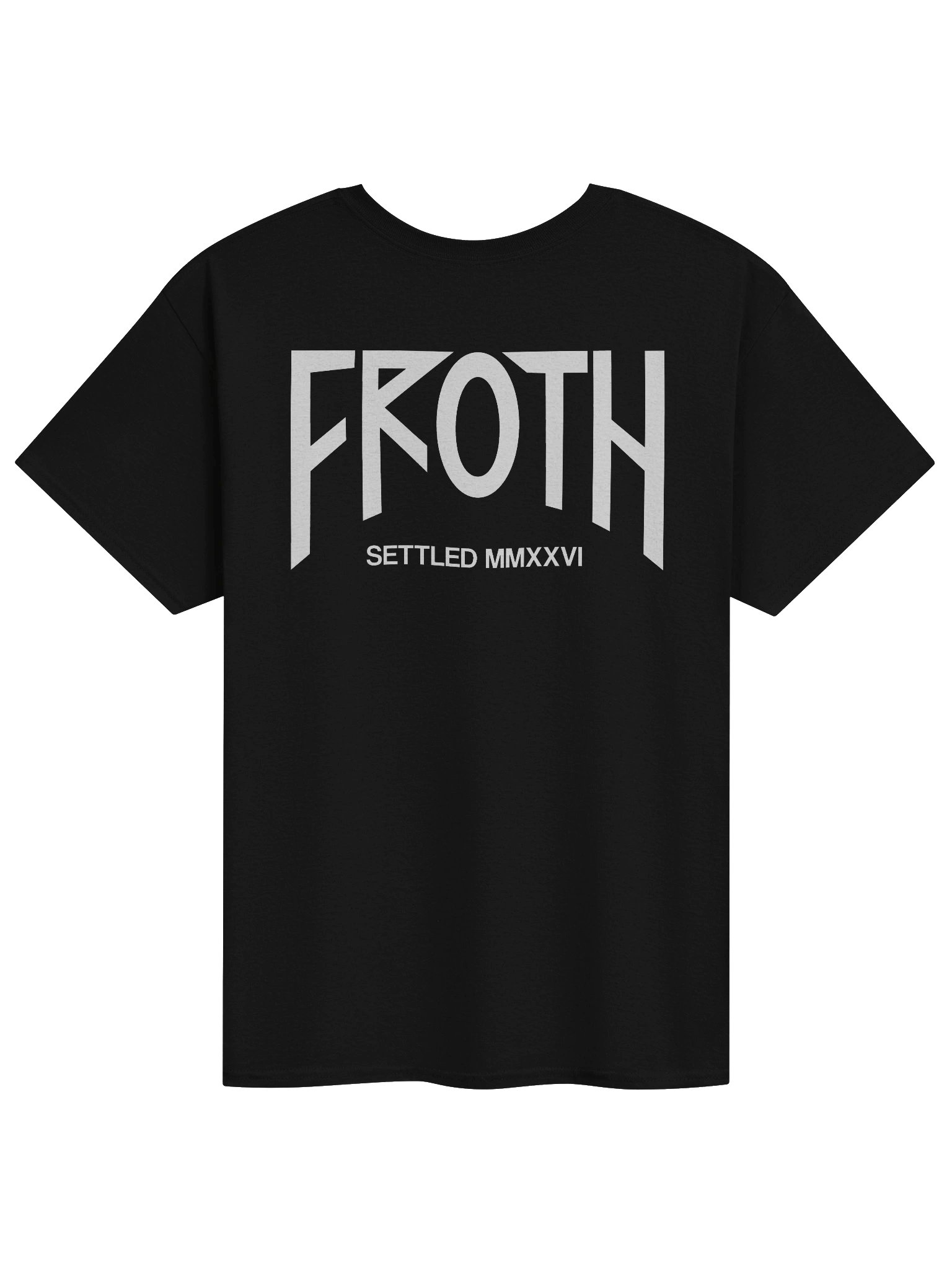 FROTH Logo Tee - Black / White product image (2)