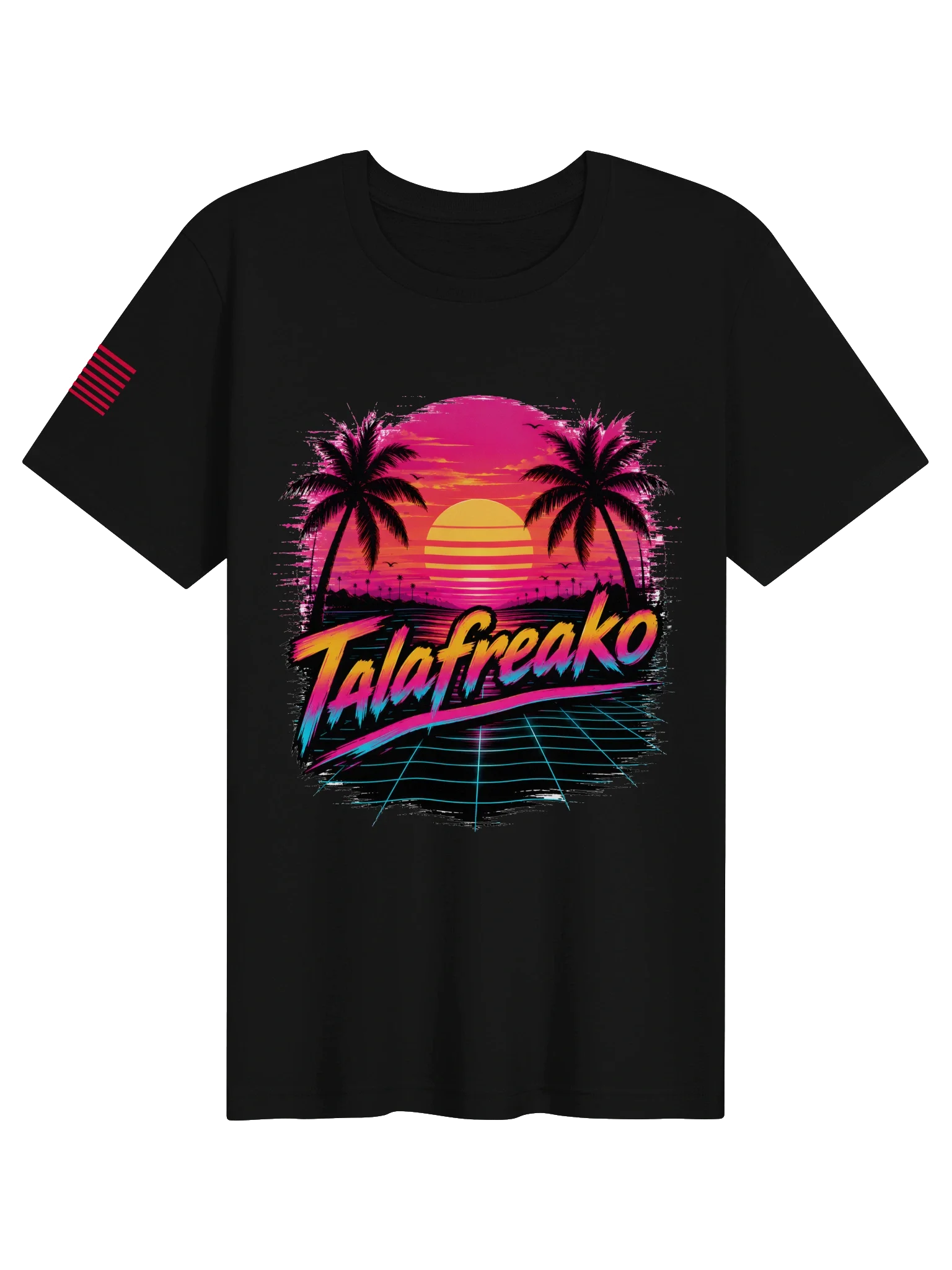 Talafreako Synthwave Sunset Tee