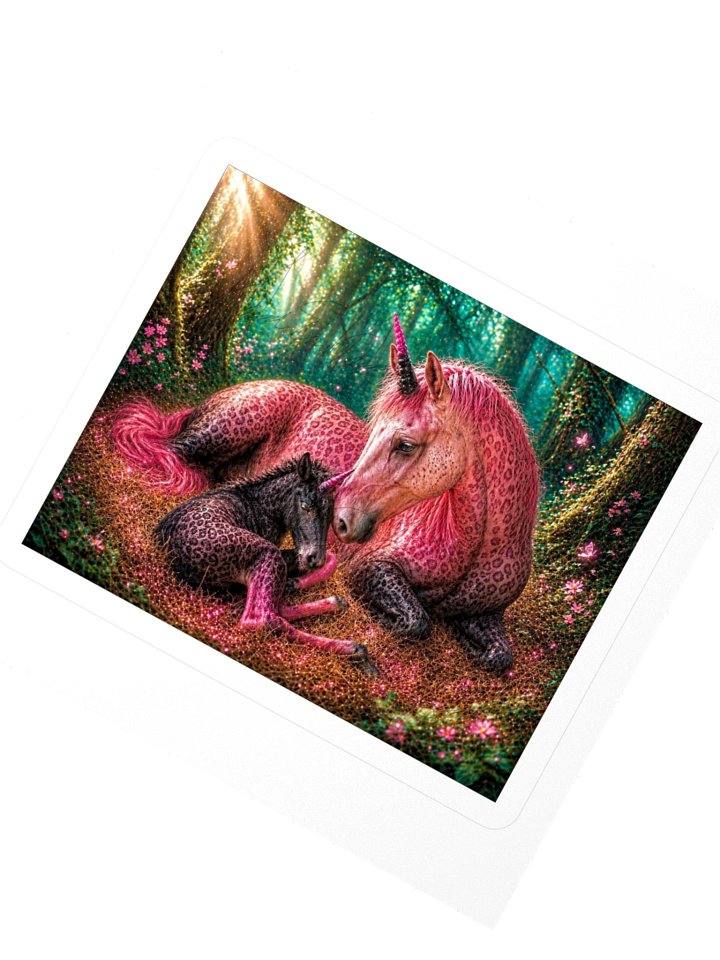 Leopard Unicorn Mother & Foal Sticker product image (2)