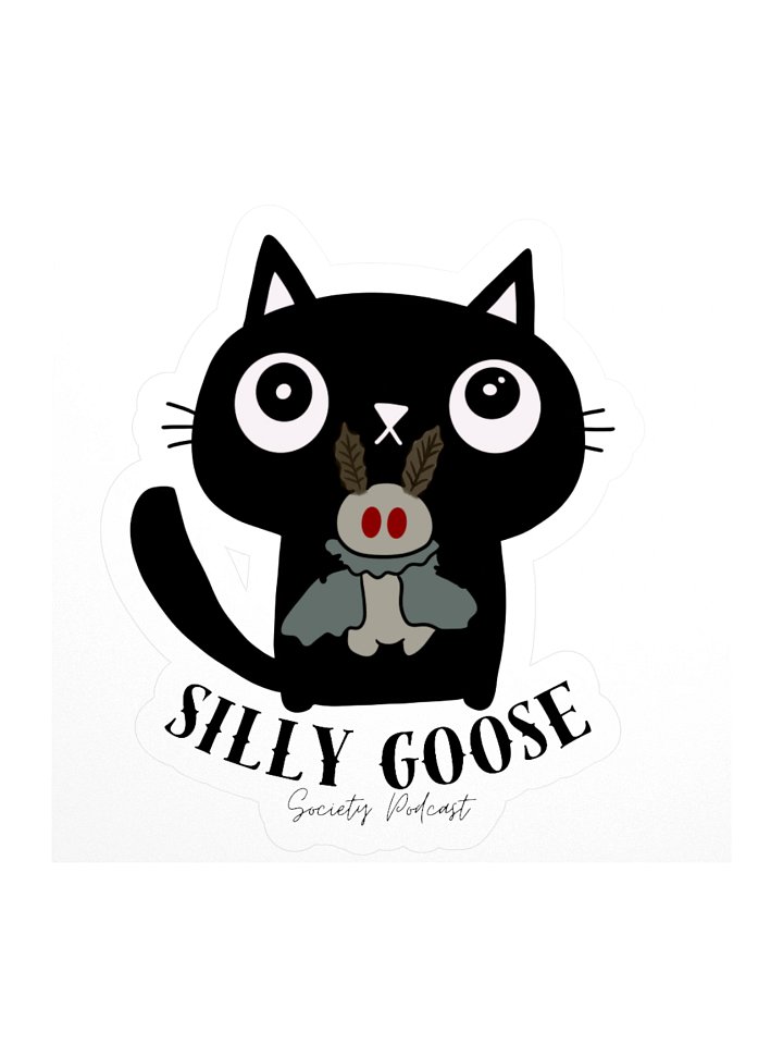 Cat & Mothman Sticker product image (2)