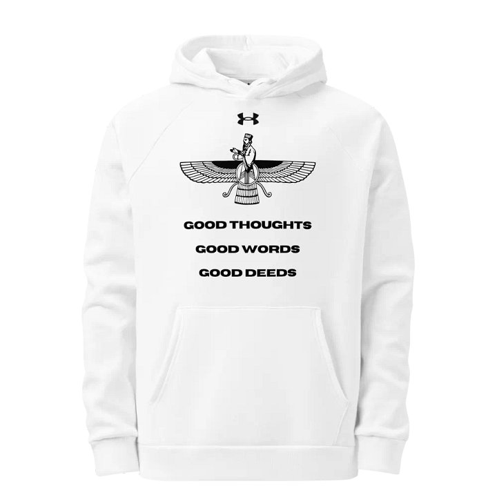 Faravahar Persian Design Hoodie Good Thoughts Good Words Good Deeds product image (1)