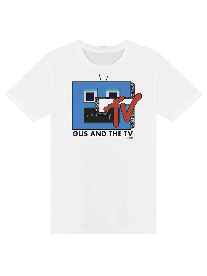 Gus and the TV - White Shirt product image (1)