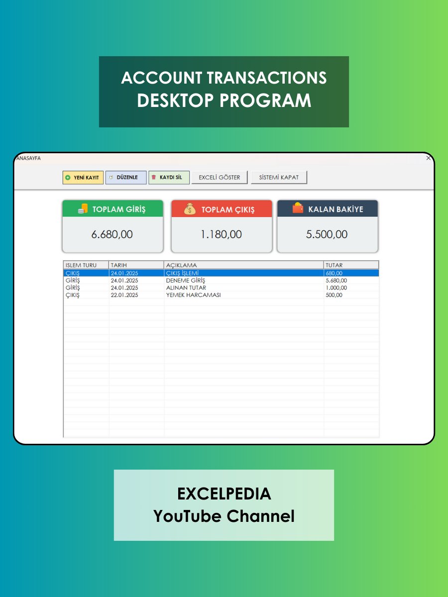 KASA TAKİP PROGRAMI - V1 product image (1)