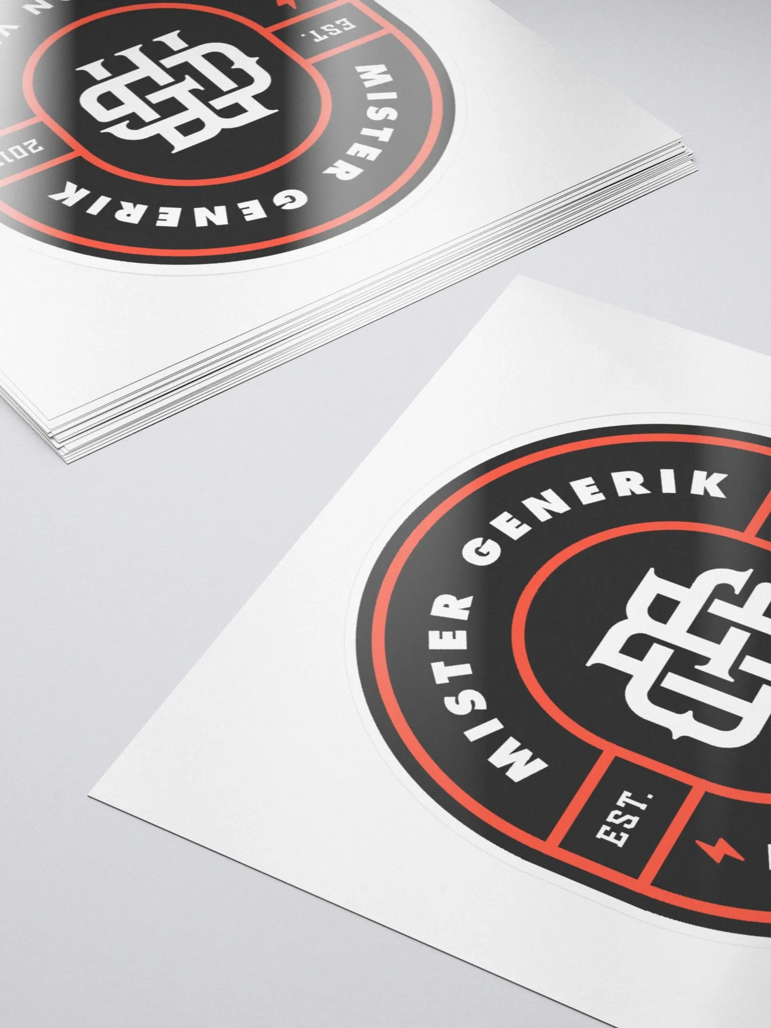 Mister Generik Monogram Badge Sticker product image (5)