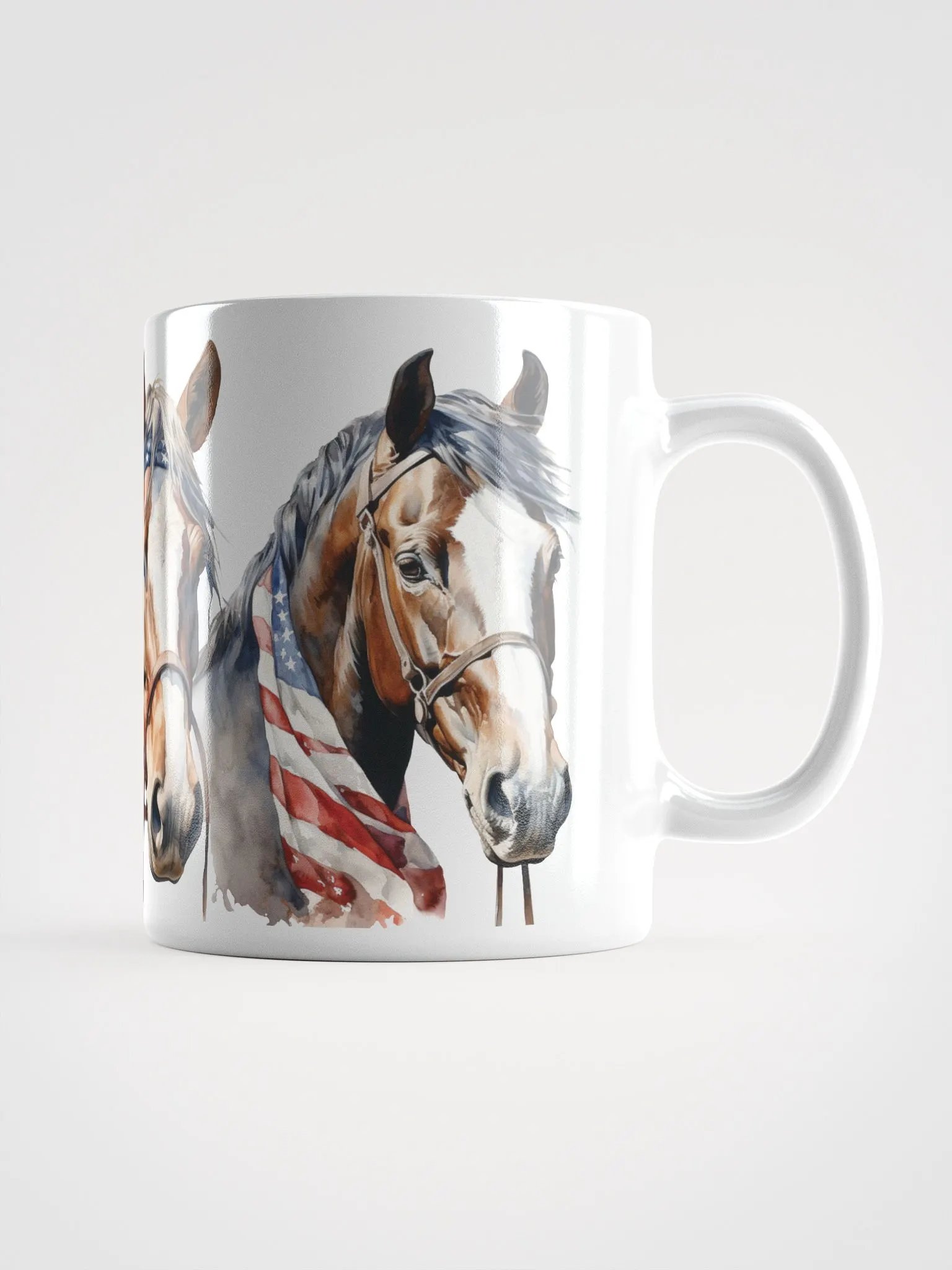 Patriotic American Horses Mug product image (1)