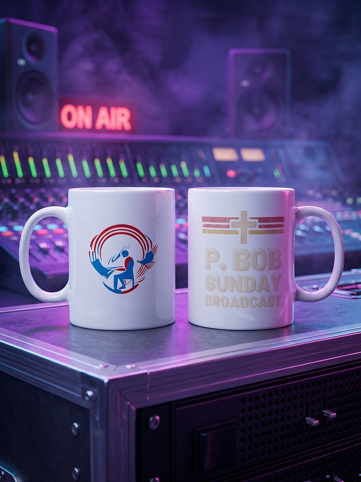 P. Bob Sunday Broadcast – Dual-Logo Heritage Mug product image (1)