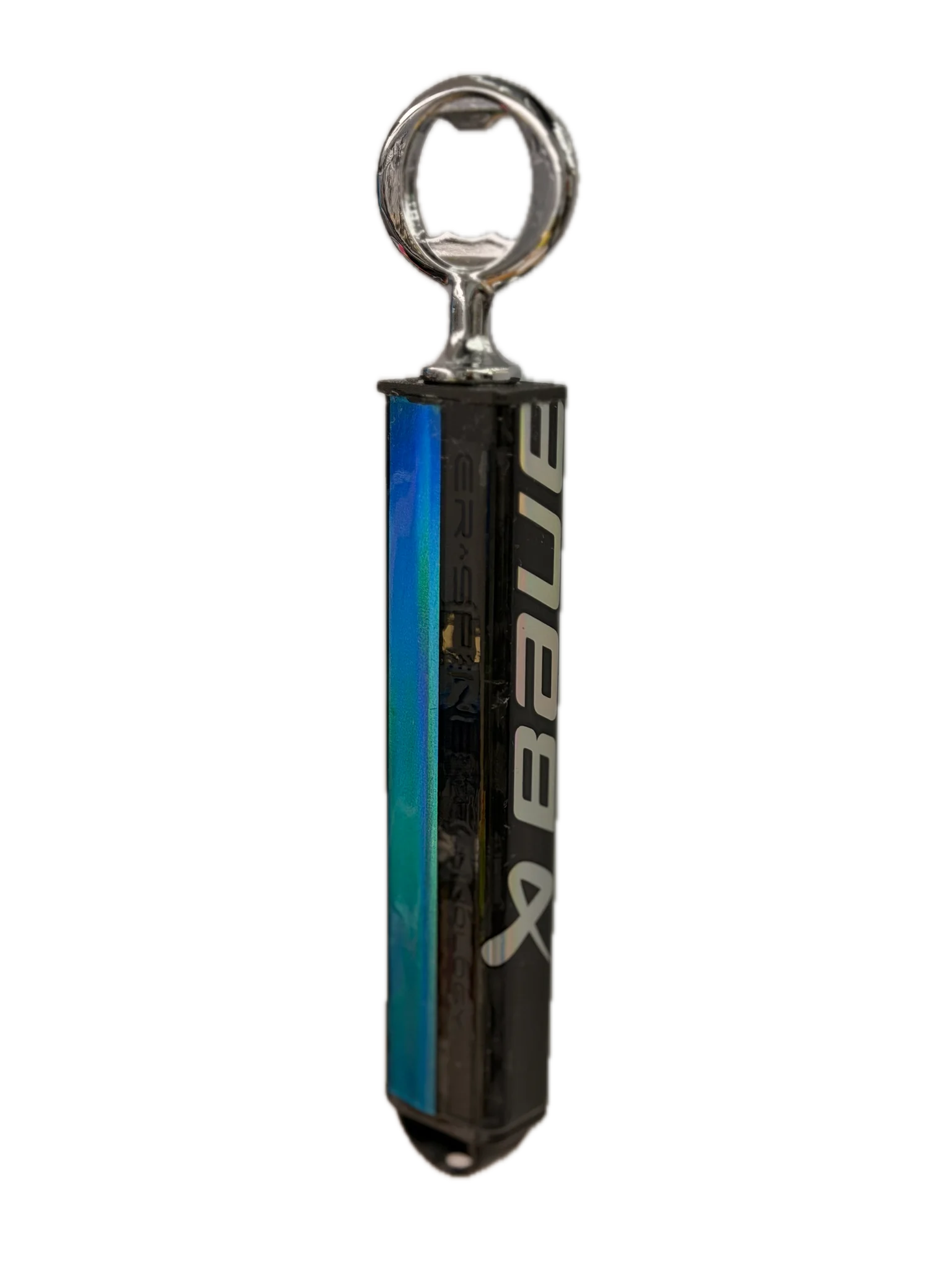 Enforcer Hockey Stick Bottle Opener - The Blue Frickin' Lazer (Broken-In) product image (1)