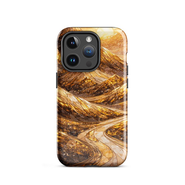 Golden Canyon Abstract iPhone 16 Pro Max Case product image (19)