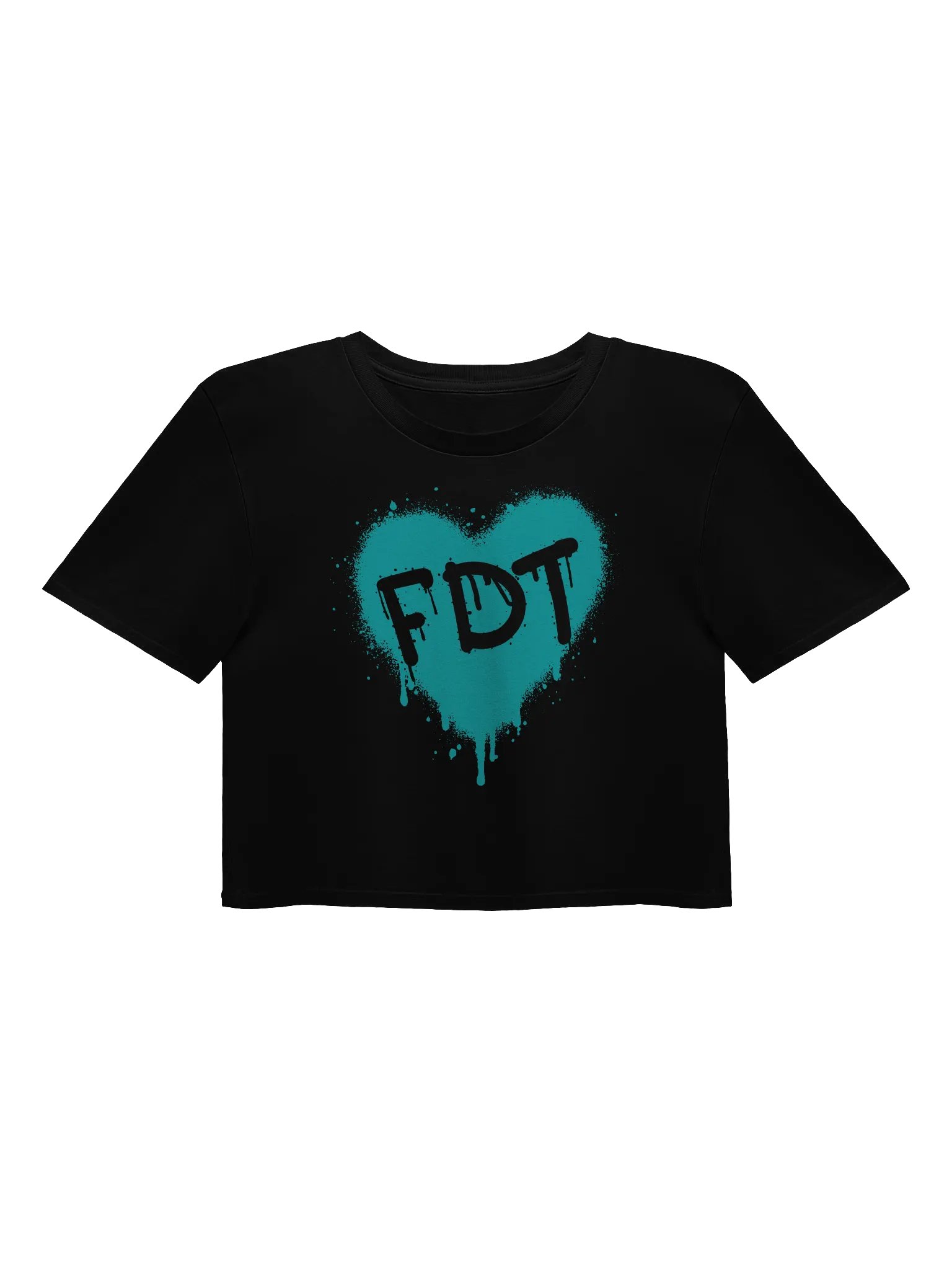 FDT Heart Graffiti Crop Top product image (1)