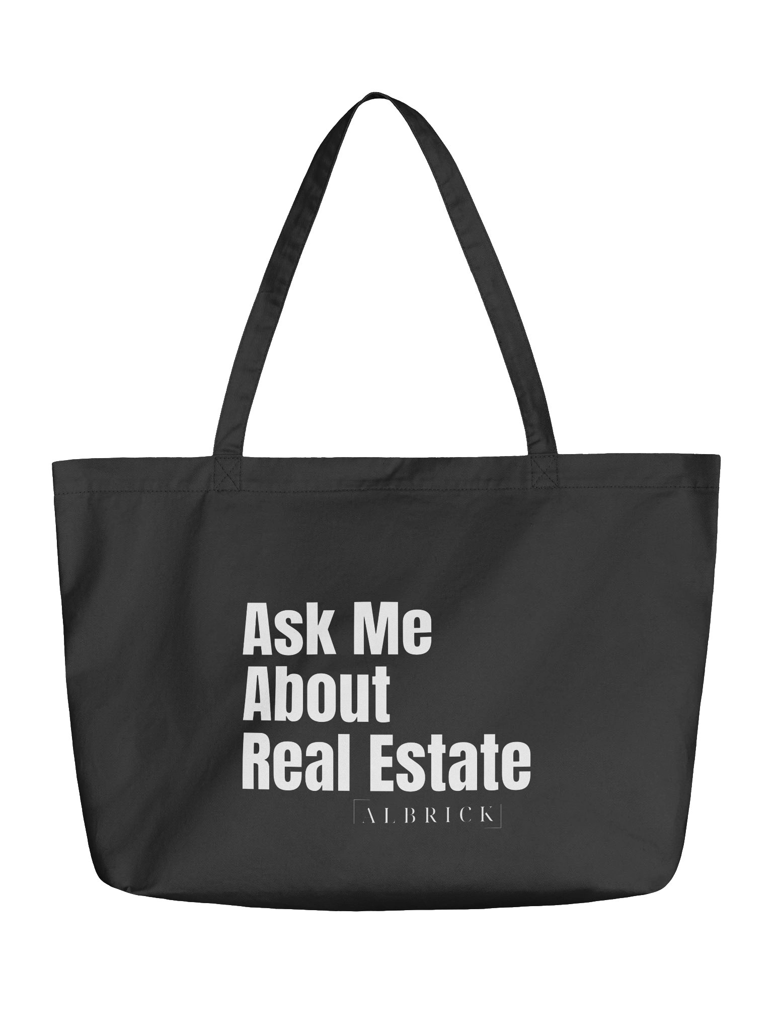 ASK ME ABOUT REAL ESTATE TOTE BAG product image (1)