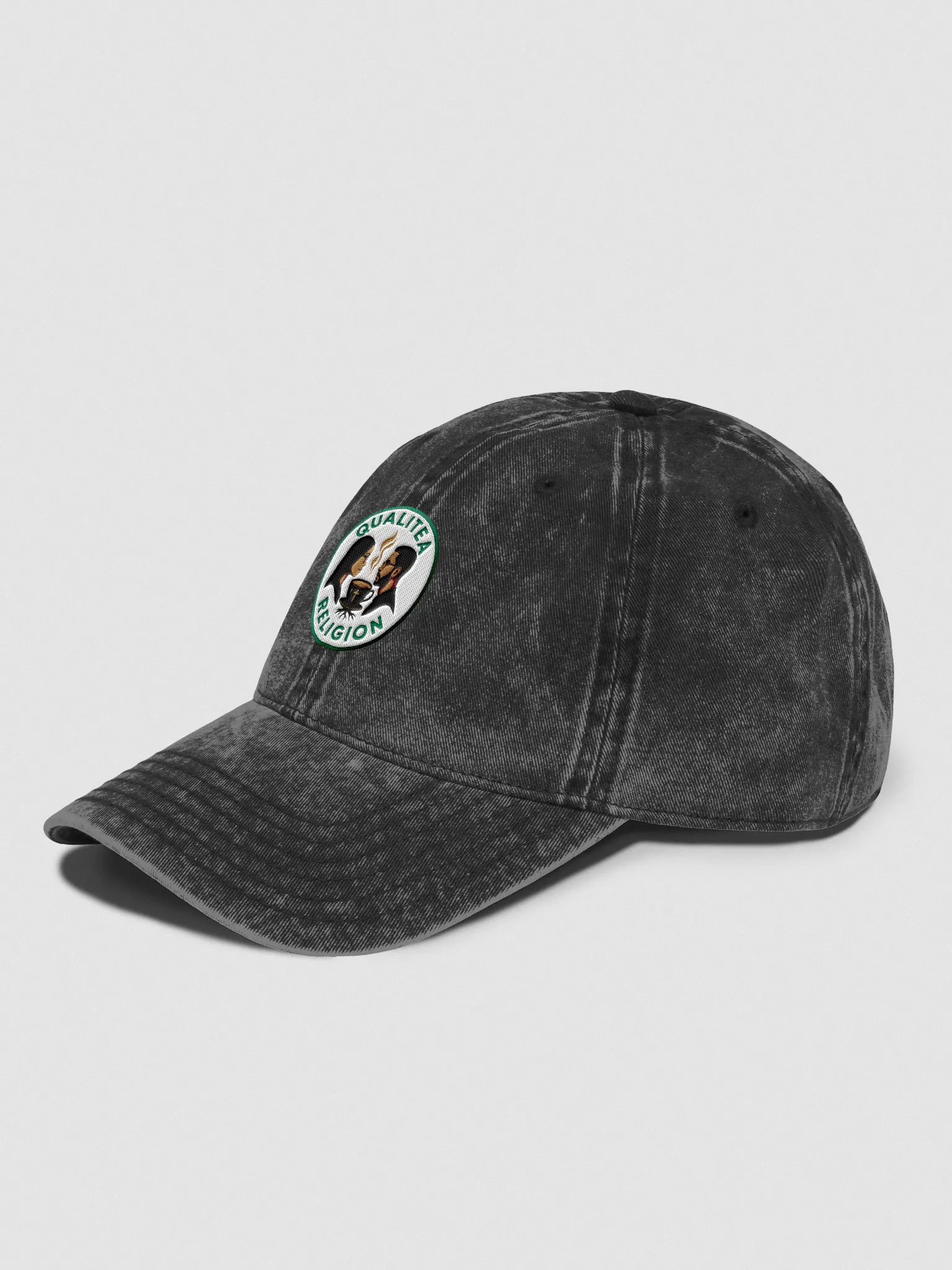 QualiTEA Religion Collection — Washed Denim Dad Hat product image (5)