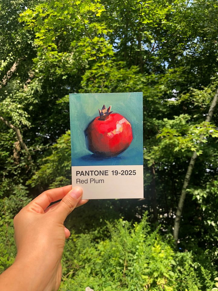 PANTONE Challenge • Fruits Set, Pomegranate • Oil Painting product image (2)