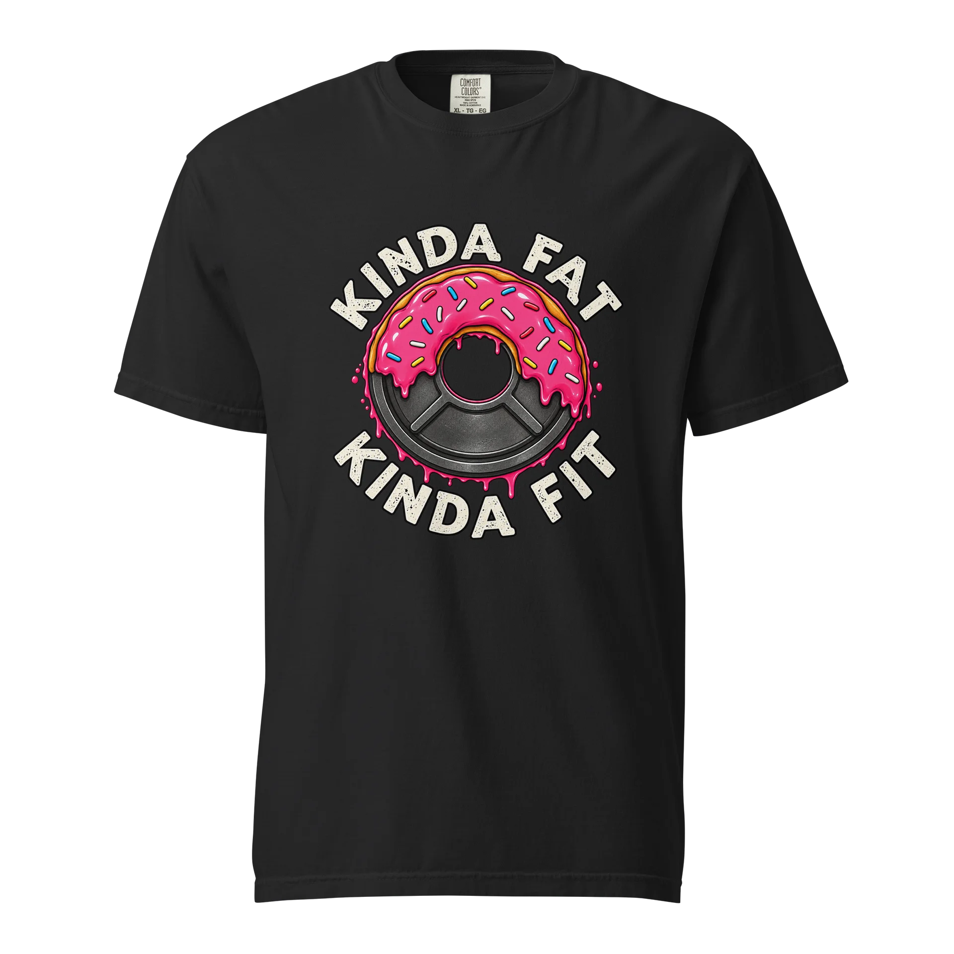 Kinda Fat Kinda Fit Donut Plate Tee product image (1)
