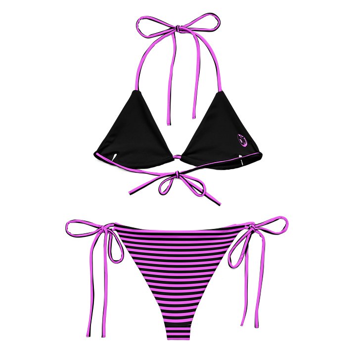 Blaque and Pink Kat Skull Bikini product image (2)